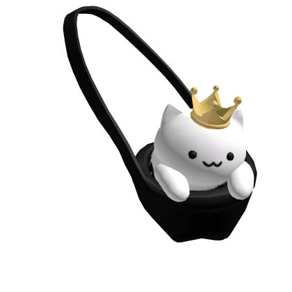 Cat in the purse with a crown