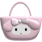 ୨♡Cute pink bunny bag with bow♡୧
