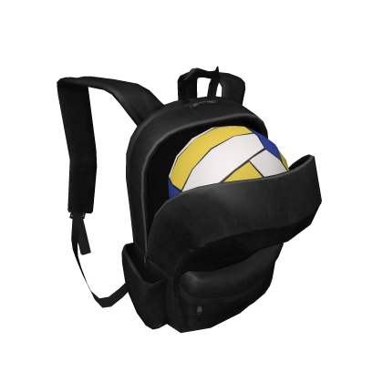 1.0 Black Volleyball Backpack Roblox item