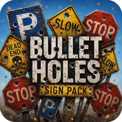 Stop Signs With Bullet Holes Made By Zelgraz preview 2