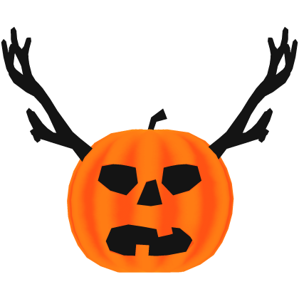 Orange Pumpkin with Antlers Roblox item