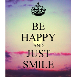 just be happy