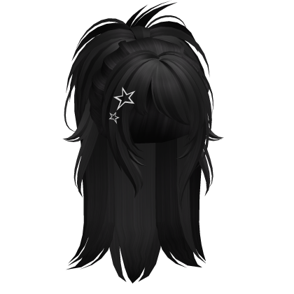 Y2K Fairy Grunge Igari Ponytail (Black V2)