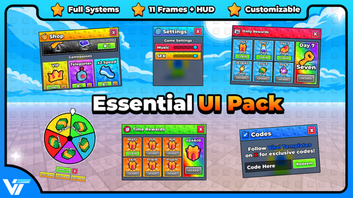 Essential STUD UI Pack preview 1