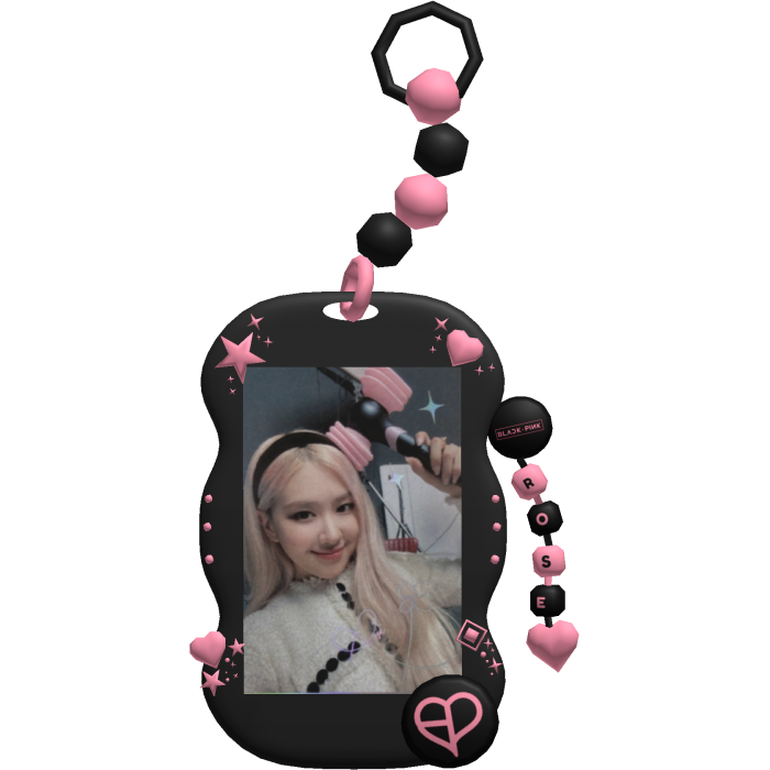 BLACKPINK Rose Photocard Kpop Keychain