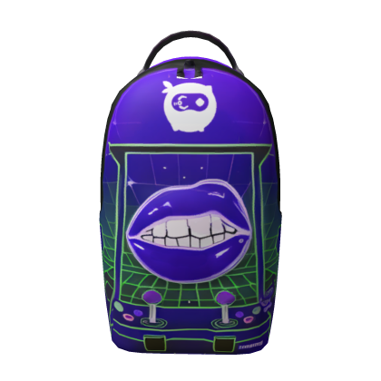 Purple Retro Lip Arcade Backpack 🎮👄