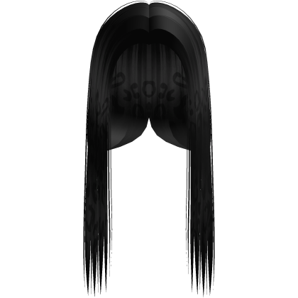 Black Leopard Print Front-Swept Middle Part Hair