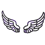 Purple Glitch Wings