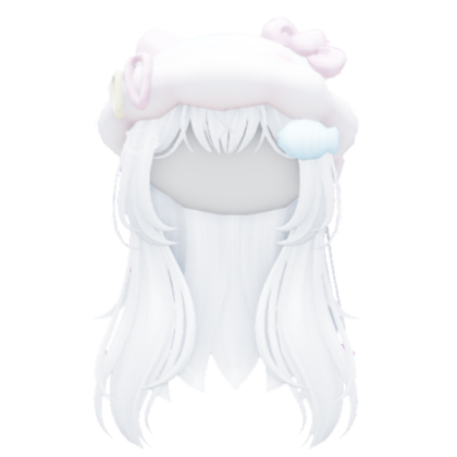 White Kitty Beanie Roblox decal