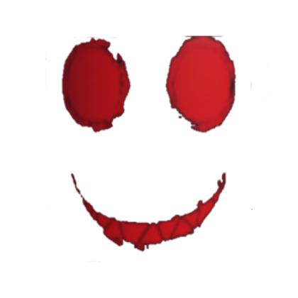 red scary face (for horror  games) Roblox decal