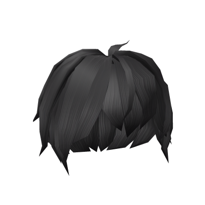 Anime Boy Hair in Black Roblox item