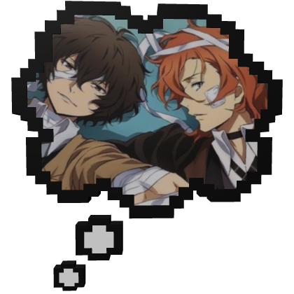 Osamu Dazai and Chuya Nakahara | Thinking Bubble  Roblox item