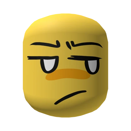 Disgusted Annoyed Grossed Noob Face [Yellow] | Roblox Item - Rolimon's
