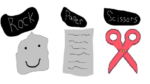 the most literal form of rock paper scissors
