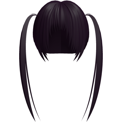 (# ‸ <-；)  purple plum twintails with messy bangs Roblox item
