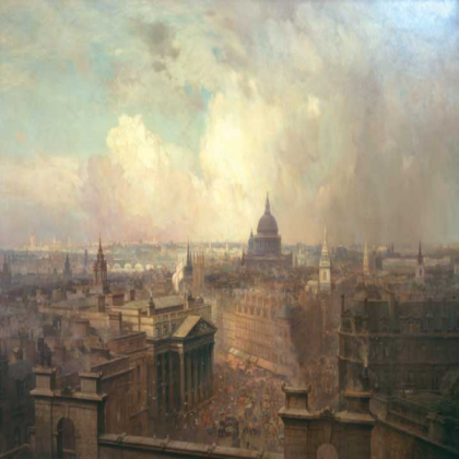 Painting of Victorian London Roblox decal
