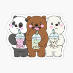 Cute bears and cute berries