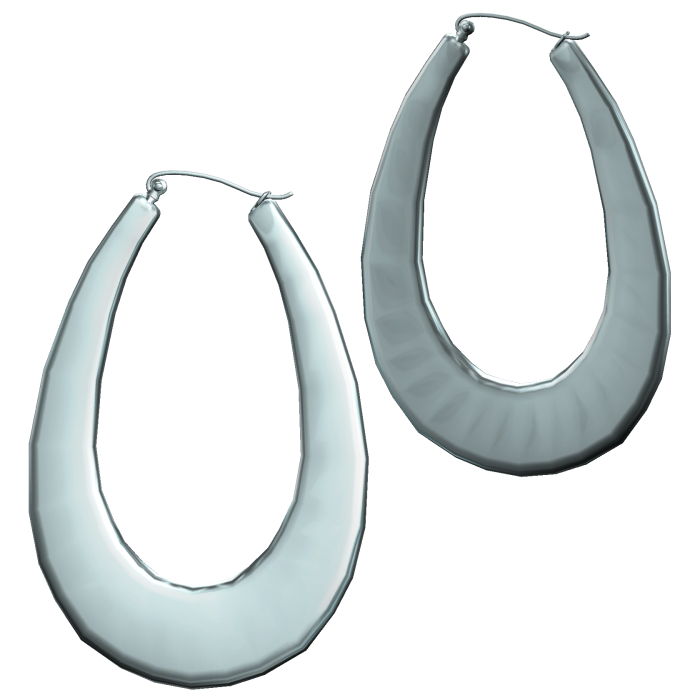 Blue 2000s Teardrop Earrings
