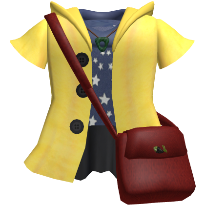 🗝️ Coraline Outfit Yellow Raincoat Halloween Roblox item