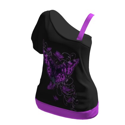 Butterfly Asymmetric Top Pink thumbnail