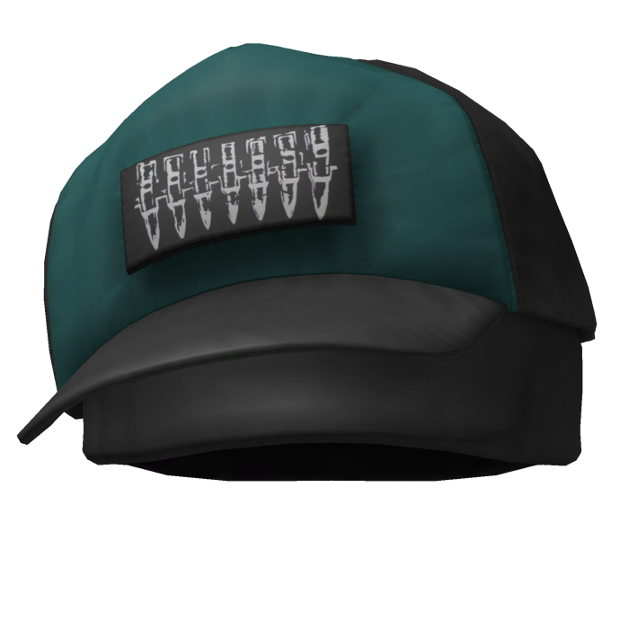 Turquoise Street Cap W Bandana