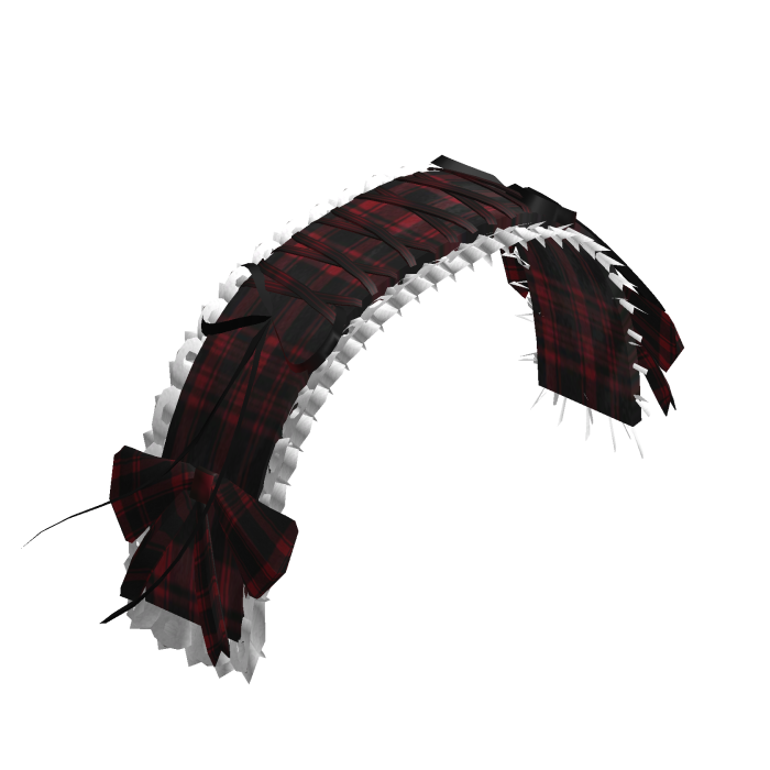 (˶#ᆺ`˶) gothic victorian red plaid headdress