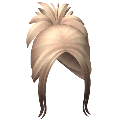 Blonde to Brown Spiky Y2K Bun Hair Roblox item