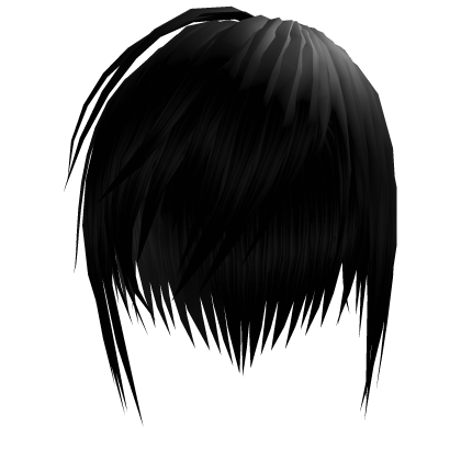 Black Vkei Messy Emo Hair Roblox item