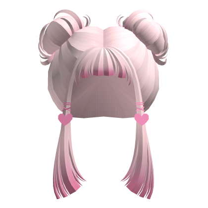 Light Pink Cute Short Pony Buns - RBCs thumbnail
