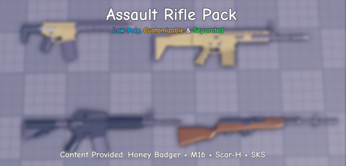 Modern Assault Rifles Pack preview 1