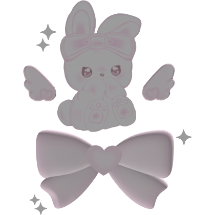 ♡: cute bunny angel bow Roblox item