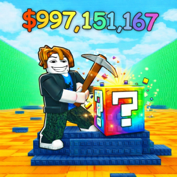 Escape the Lava to Break Lucky Blocks