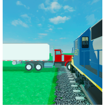 Train hits a semi truck (UPD)