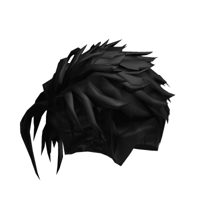 Cute and stylish black anime hair Roblox item