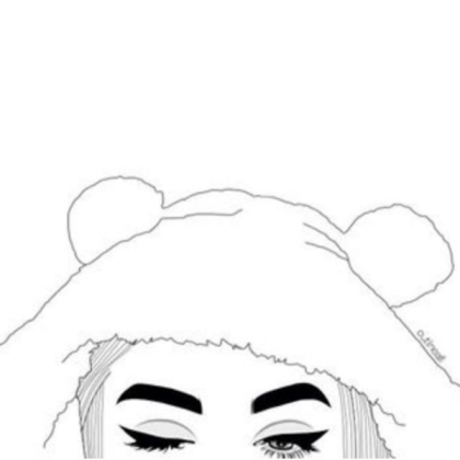 Cute Girl Outline <3 Roblox decal