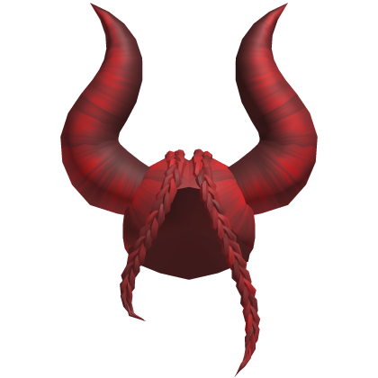 Halloween Demon Horns Hair Red Roblox item