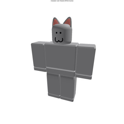 Classic Cat Head (Pink Ears)