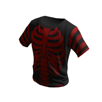 Skelly T-Shirt Black Red thumbnail
