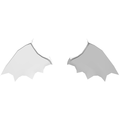 mini white angel wings