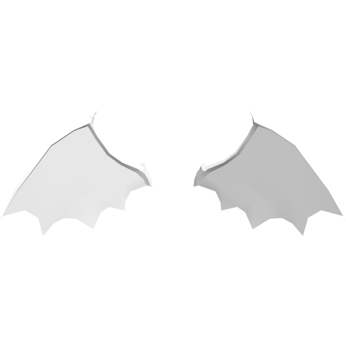 mini white angel wings