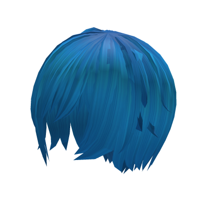 (¬_¬) blue anime hair v2  Roblox item