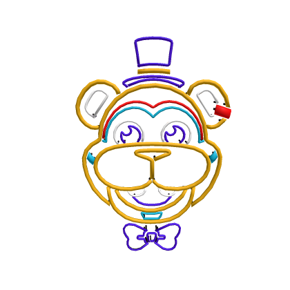 Glamrock Freddy Neon Sign - FNaF Security Breach