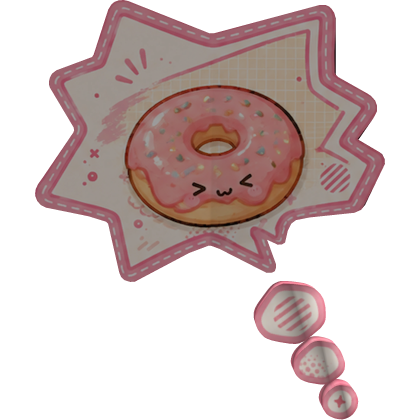 🍩 Cute Glazed Donut Thinking Roblox item