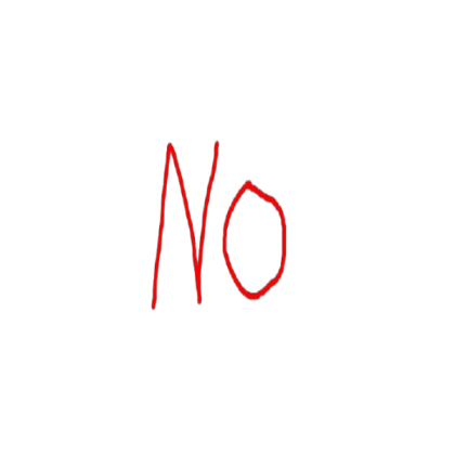 NO (red) graffiti Roblox decal