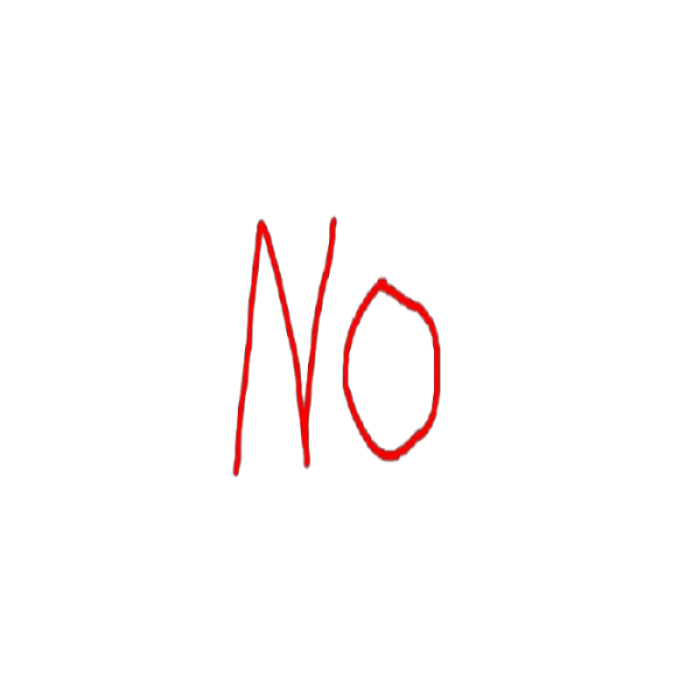 NO (red) graffiti Roblox decal