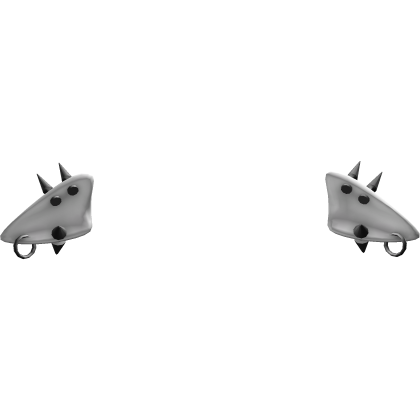 Spiked Emo Gothic Droopy Elf Ears White Roblox item