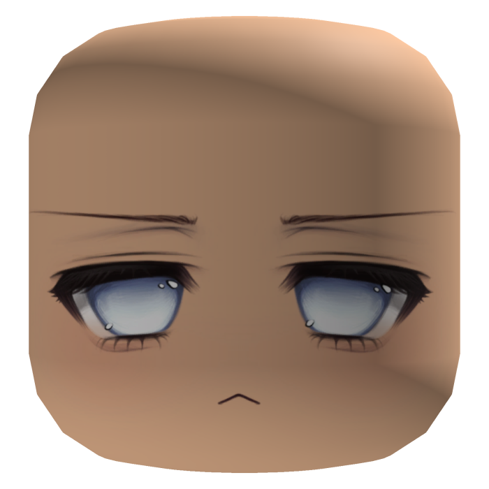 Kawaii Sleepy Eyes Face