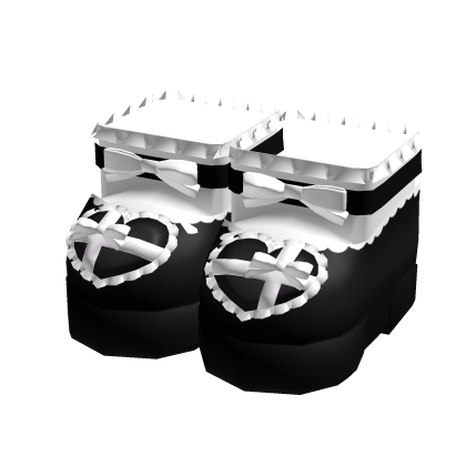 ꒰ ♡ ꒱ jirai kei platform heels in black & white