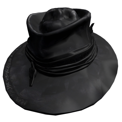 Black Distressed Fedora