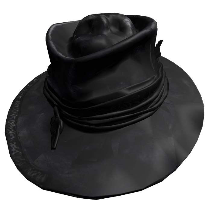 Black Distressed Fedora